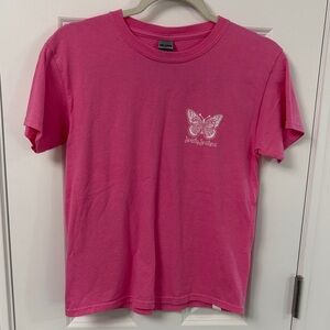 Sweetly Southern Hot Pink Tee with White Butterfly.  Never worn!